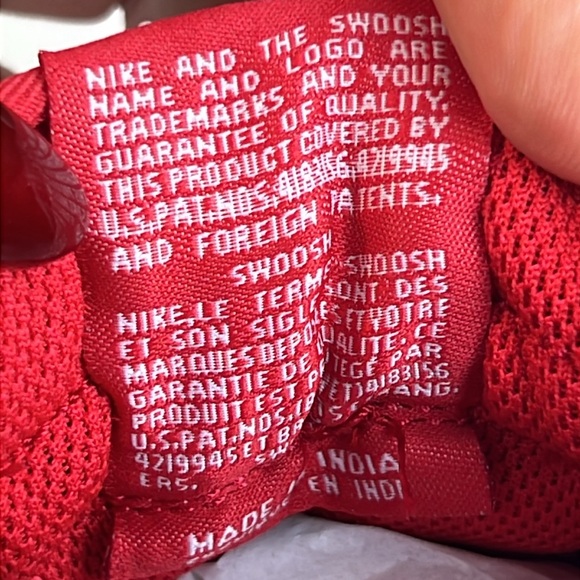 Nike Air Force 1 Low Retro  University Red White Sz 4.5 men New no box unisex - Picture 11 of 14